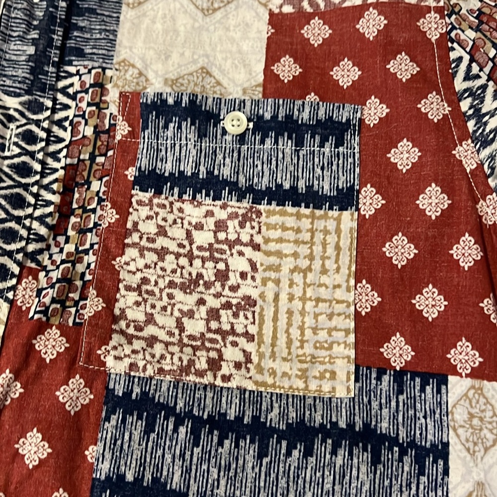 American Eagle Patchwork Shirt - image 5